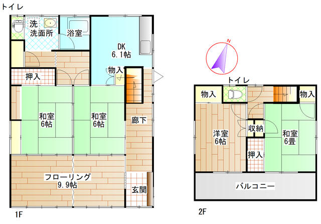 山梨県甲府市の一戸建て | 1250万円 | 4DK | 300.43m² | Akiyama house finder