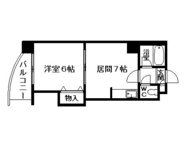 札幌トキワビル 401｜北海道札幌市中央区北六条西１９丁目(賃貸マンション1DK・4階・28.66㎡)の写真 その2