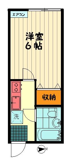 東京都府中市紅葉丘３丁目(賃貸アパート1K・2階・19.87㎡)の写真 その2