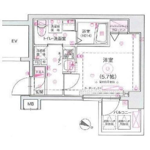 同じ建物の物件間取り写真 - ID:214057004330