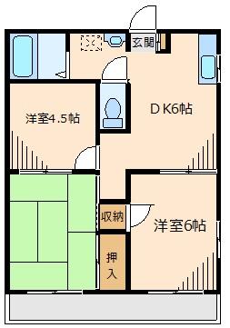 ドミール 201｜東京都府中市本町２丁目(賃貸アパート3DK・2階・50.00㎡)の写真 その1