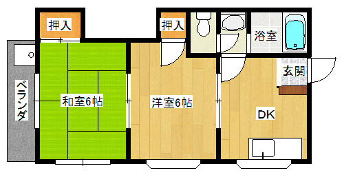 ルミエールタマキ 302｜神奈川県川崎市中原区木月２丁目(賃貸マンション2DK・3階・36.00㎡)の写真 その2