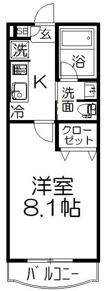 埼玉県さいたま市桜区大字五関(賃貸マンション1K・2階・26.50㎡)の写真 その2