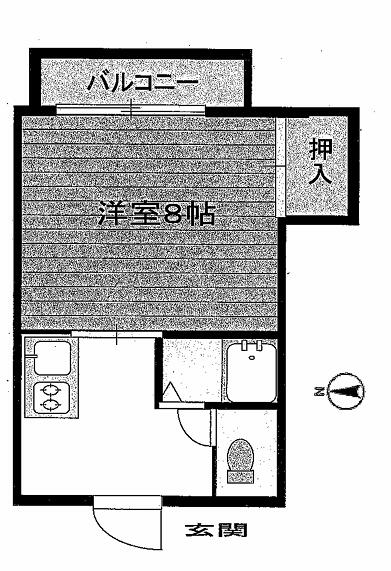 宮城県大崎市古川旭５丁目(賃貸アパート1K・2階・23.00㎡)の写真 その2