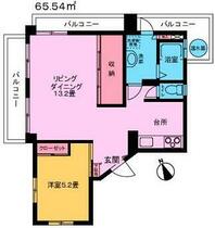 ピオニーキクチ 601 ｜ 東京都江東区牡丹１丁目（賃貸マンション1LDK・6階・65.54㎡） その2