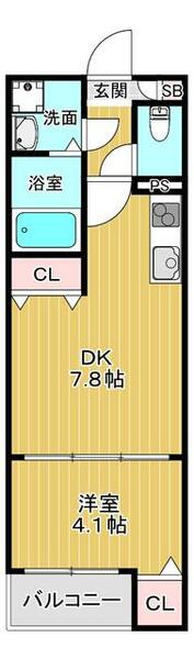 （仮称）グロワールひまり 103｜兵庫県尼崎市次屋１丁目(賃貸アパート1DK・1階・29.98㎡)の写真 その2
