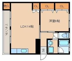 福岡県北九州市戸畑区中原東３丁目（賃貸マンション1LDK・3階・47.00㎡） その1