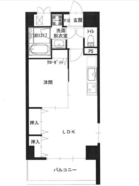 プレステージ富山｜富山県富山市安野屋町２丁目(賃貸マンション1LDK・11階・43.24㎡)の写真 その2