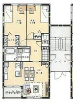 シャルムハイム　Ａ棟 201 ｜ 香川県高松市香西南町（賃貸アパート2LDK・2階・58.38㎡） その1