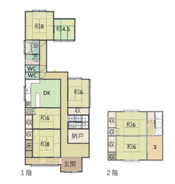 岐阜県関市の一戸建て | 1600万円 | 7DK | 234.68m² | Akiyama house finder