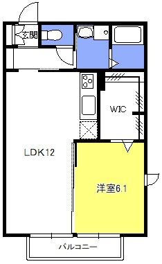 埼玉県さいたま市中央区下落合４丁目(賃貸アパート1LDK・2階・45.29㎡)の写真 その2