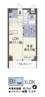 グランフォルテ田川 204｜大阪府大阪市淀川区田川２丁目(賃貸マンション1LDK・2階・45.25㎡)の写真 その1