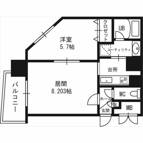 同じ建物の物件間取り写真 - ID:201022843990