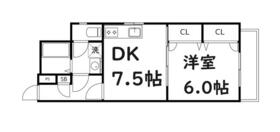 大阪府大阪市東成区中本３丁目（賃貸マンション1DK・3階・33.06㎡） その2