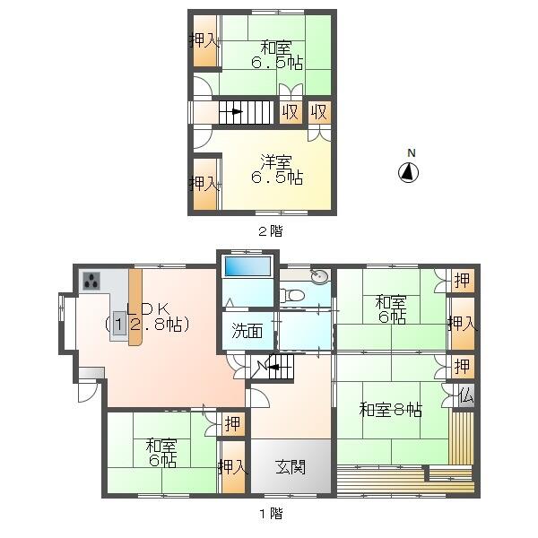 house for sale in 西松浦郡有田町, Saga | ¥11,800,000 | 5LDK | Akiyama house…