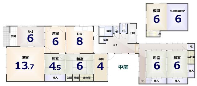 house for sale in 船井郡京丹波町, Kyoto | ¥3,800,000 | 6SDK | Akiyama house…