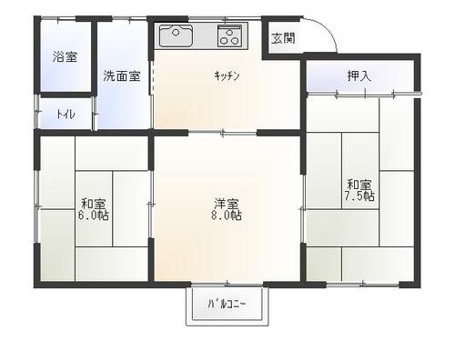 ポニーヒルハイツC_間取り_0