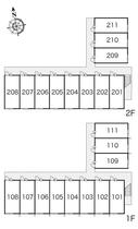 レオパレス吾妻 109 ｜ 山形県米沢市福田町１丁目（賃貸アパート1K・1階・23.18㎡） その3