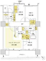 東京都中央区晴海５丁目（賃貸マンション3LDK・13階・80.15㎡） その2