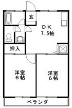 神奈川県伊勢原市田中（賃貸アパート2DK・2階・39.66㎡） その1