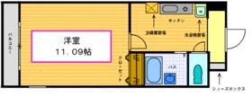 フォーレ三山 102 ｜ 千葉県船橋市三山８丁目（賃貸マンション1K・1階・27.98㎡） その1