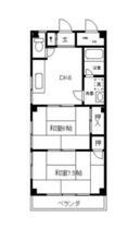 千葉県市川市八幡３丁目（賃貸マンション2DK・2階・45.45㎡） その1