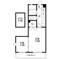 仙台白萩マンション 401 ｜ 宮城県仙台市若林区白萩町（賃貸マンション2K・4階・31.39㎡） その2