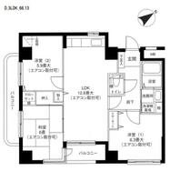 アネシス　横浜  ｜ 神奈川県横浜市西区平沼１丁目（賃貸マンション3LDK・3階・66.13㎡） その2