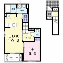 ゴールドハウス　Ⅱ 202 ｜ 徳島県板野郡藍住町徳命字前須西（賃貸アパート1LDK・2階・42.59㎡） その2