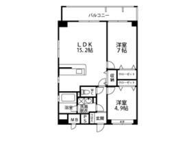 アルバクレスタ城崎 401 ｜ 大分県大分市城崎町２丁目（賃貸マンション2LDK・4階・60.42㎡） その1