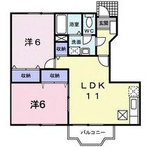 ソレアード　Ⅰ 101 ｜ 群馬県高崎市下中居町（賃貸アパート2LDK・1階・53.51㎡） その2