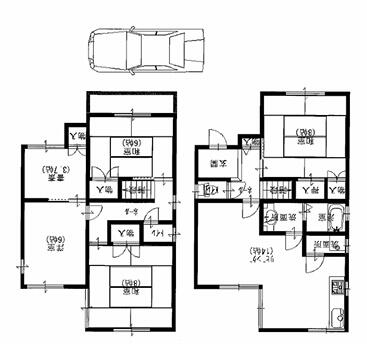 大阪府羽曳野市の一戸建て | 698万円 | 4SLDK | 105.39m² | Akiyama house finder