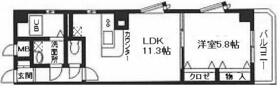 グレイズサイド 401 ｜ 福岡県福岡市中央区警固１丁目（賃貸マンション1LDK・4階・41.29㎡） その2