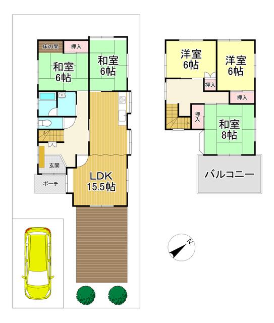house for sale in Yasu, Shiga | ¥19,500,000 | 5LDK | Akiyama house fi…