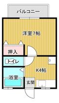 ハイツ黒髪  ｜ 熊本県熊本市北区黒髪２丁目（賃貸アパート1K・2階・21.09㎡） その2