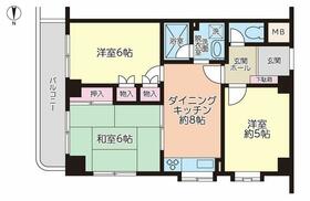 神奈川県川崎市川崎区大島４丁目（賃貸マンション3DK・4階・55.08㎡） その2