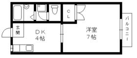 兵庫県神戸市須磨区板宿町２丁目（賃貸アパート1DK・2階・26.50㎡） その1