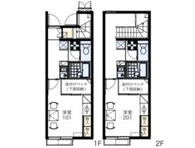 レオパレスラリヴィエール 213 ｜ 福岡県直方市大字感田（賃貸アパート1K・2階・28.02㎡） その2