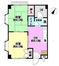 アーヴァインハイム 1-A ｜ 神奈川県相模原市南区豊町（賃貸マンション2DK・1階・39.00㎡） その2