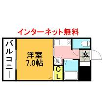 エルフコート新宮 201 ｜ 福岡県糟屋郡新宮町美咲２丁目（賃貸マンション1K・2階・20.01㎡） その2