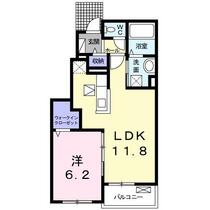 ベルウェルⅠ 102 ｜ 千葉県佐倉市城内町（賃貸アパート1LDK・1階・44.15㎡） その2