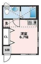 風と貝殻のエスペール 203 ｜ 神奈川県横須賀市馬堀町１丁目（賃貸アパート1R・2階・18.17㎡） その2