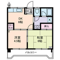 ルミエール本宿参番館 0205 ｜ 東京都府中市本宿町３丁目（賃貸マンション2DK・2階・36.54㎡） その2