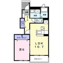 プランドール 102 ｜ 千葉県柏市手賀の杜４丁目（賃貸アパート1LDK・1階・44.24㎡） その2