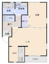 クラージュグランⅠ 102 ｜ 長崎県佐世保市有福町（賃貸アパート1LDK・1階・45.61㎡） その2