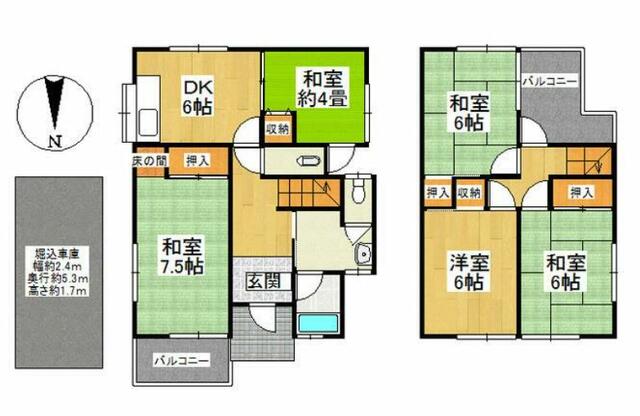 house for sale in 八幡市, Kyoto | ¥8,800,000 | 5DK | Akiyama house finder