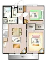 埼玉県川越市大字今福（賃貸アパート2LDK・2階・47.54㎡） その2