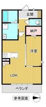 栃木県宇都宮市陽東５丁目（賃貸マンション1LDK・2階・40.50㎡） その2