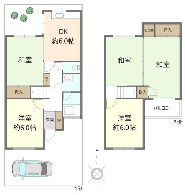 大阪府高槻市の一戸建て | 1180万円 | 5DK | 77.88m² | Akiyama house finder