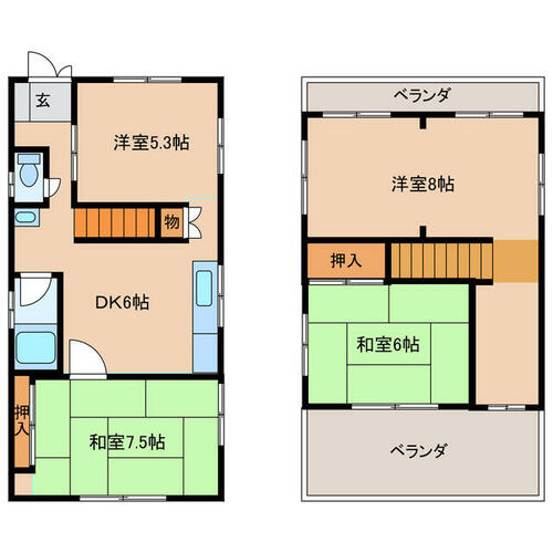 detached 徳島県名西郡石井町石井字城ノ内